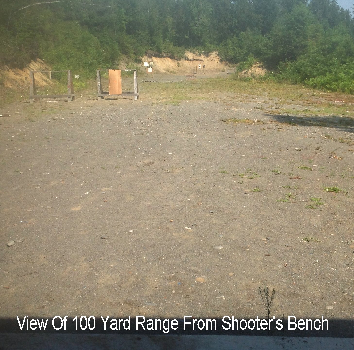 100 Yard Range from Shooter's Bench Looking Down Range